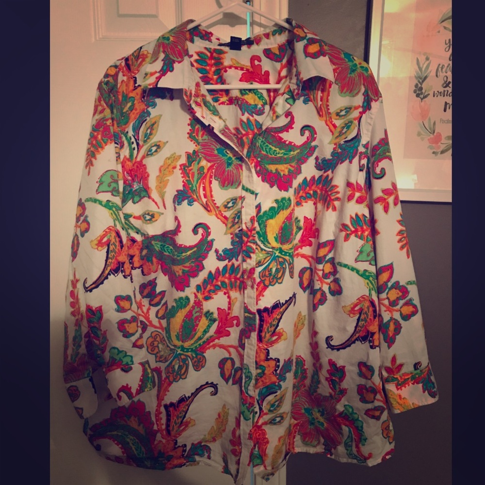 Authentic Ralph Lauren Women’s Colorful Button Up